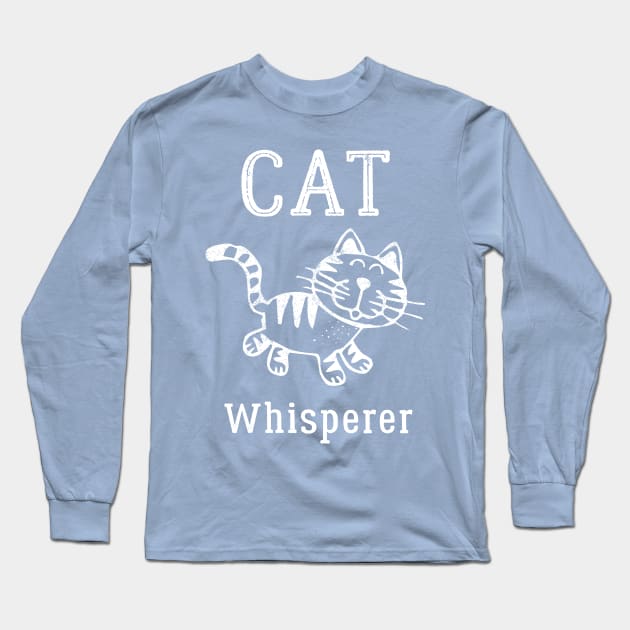 Cat Whisperer - Cats And Kittens Lovers T-shirt - Gift For Catlady Long Sleeve T-Shirt by Pushloop